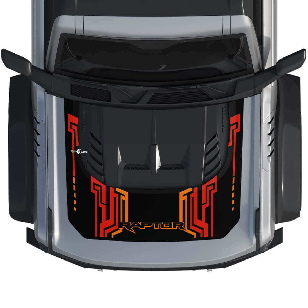 Hood Wrap Graphics Decal Sticker 4 for Musclecar horse power truck