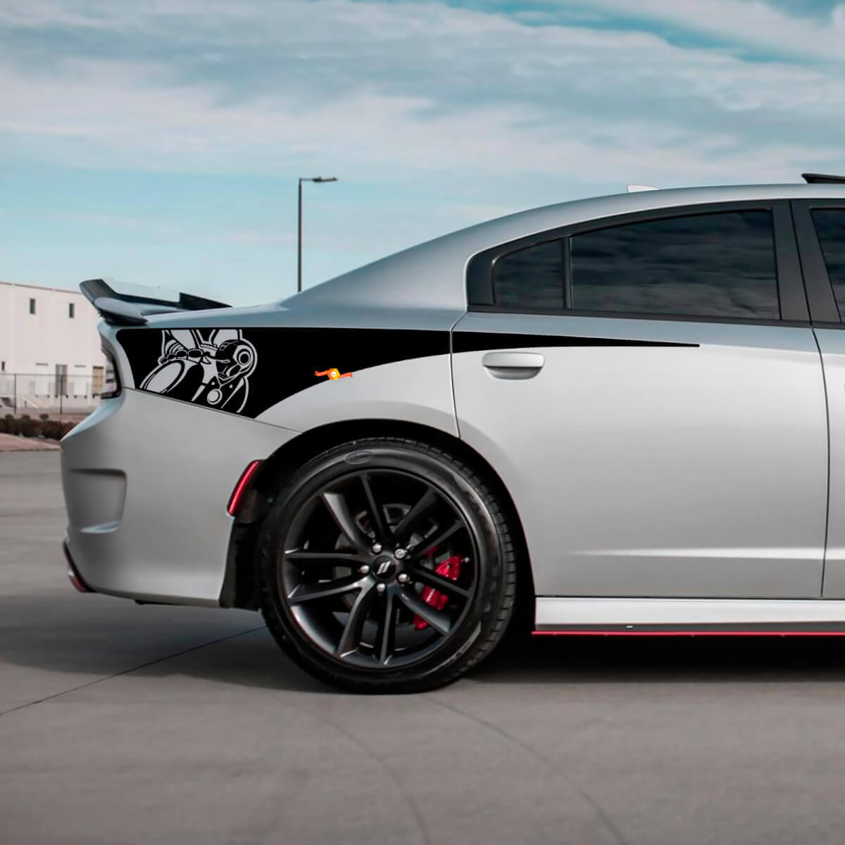 Iron Rear Quarter Side Stripe Vinyl Decal Sticker for Dodge Charger