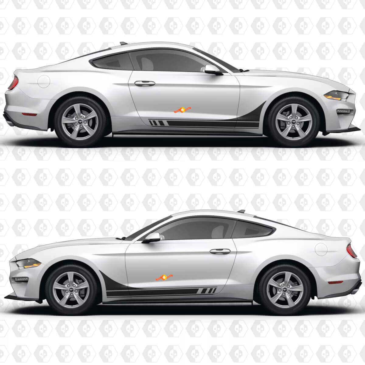 Racing Door Stripes Vinyl Decal for Musclecar Musclecarmodel GT