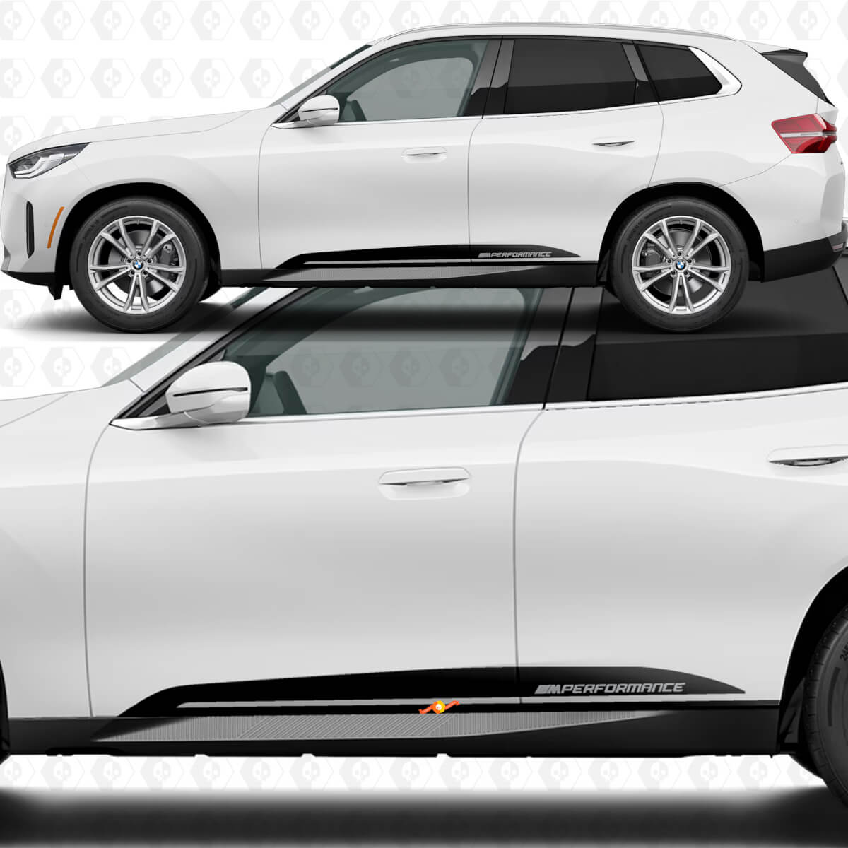 Side Door Stripes M Performance Decal Kit for BMW X3 G45