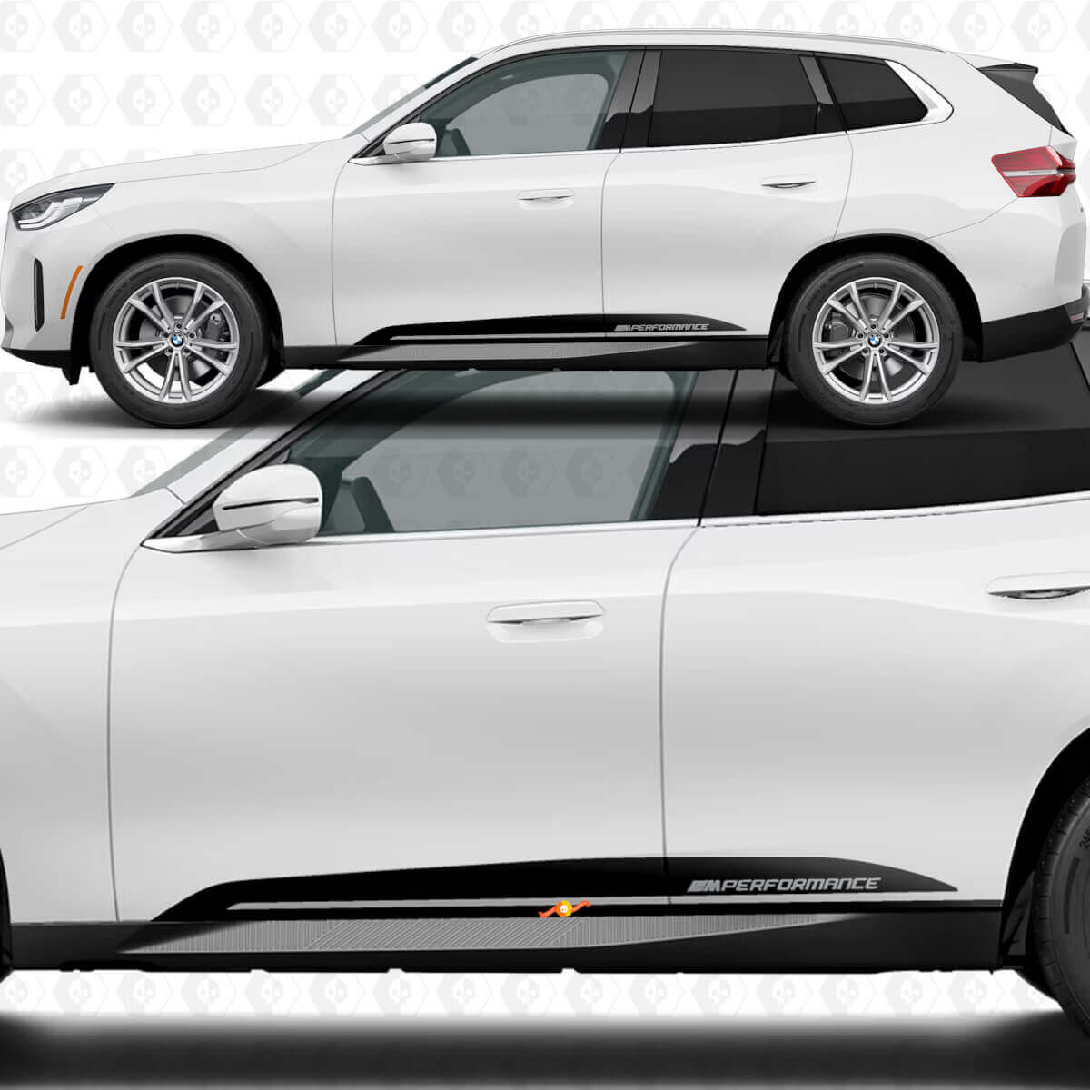 Side Door Stripes M Performance Decal Kit for BMW X3 G45
