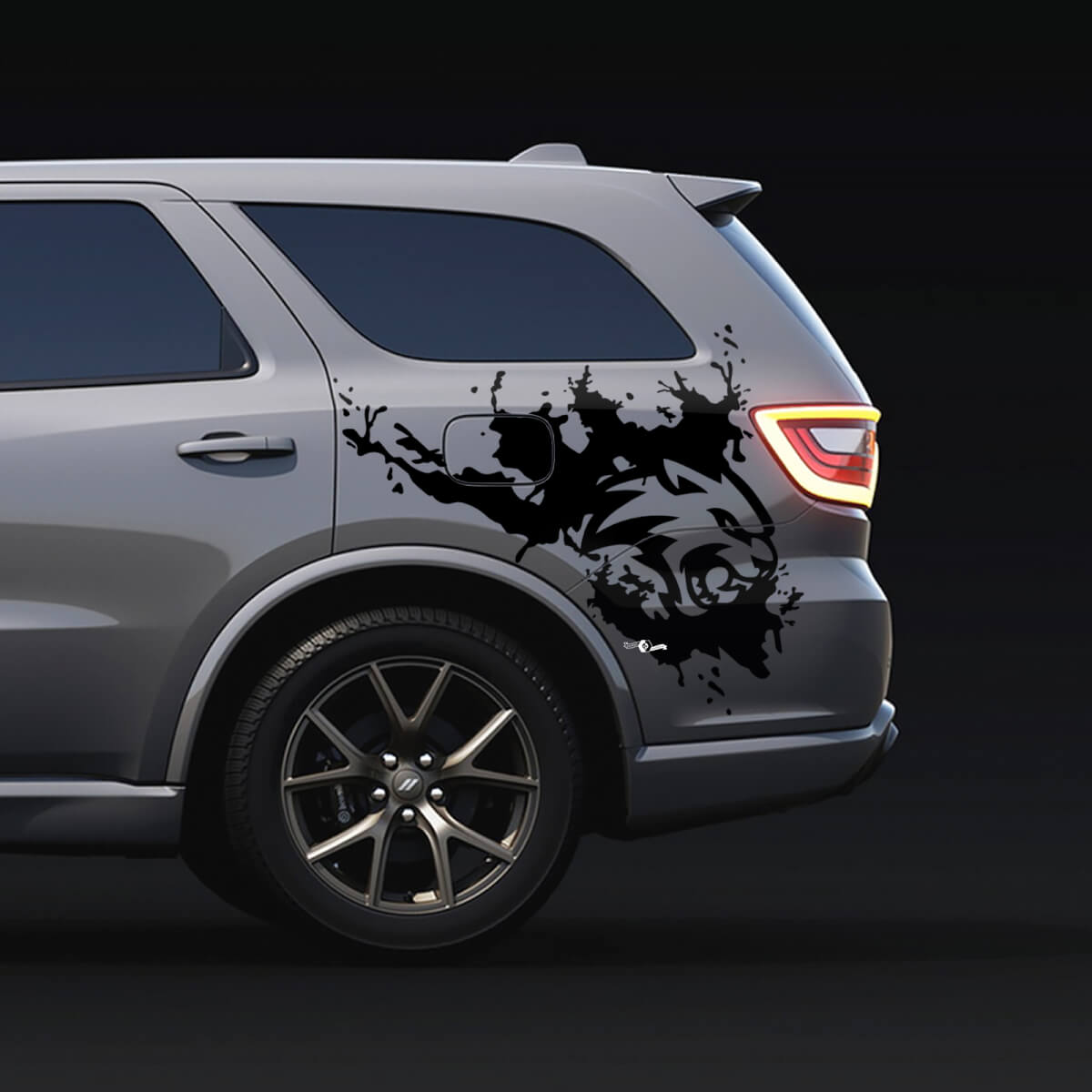 Wildcat Splash Rear Side Decal vinyl stickers for Dodge Durango