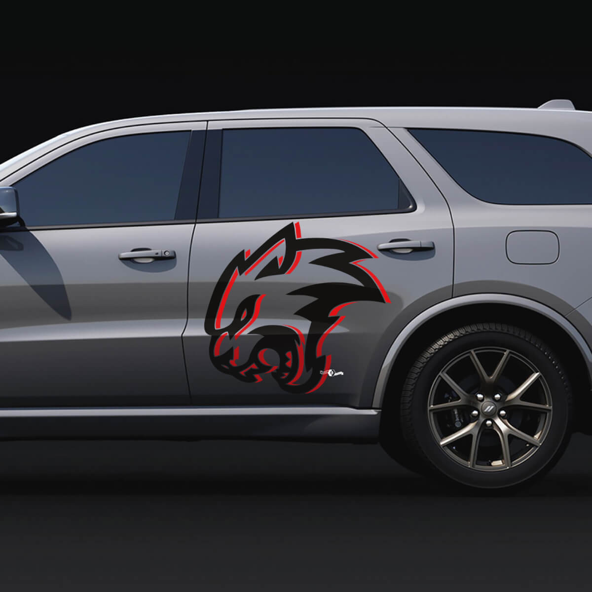 Wildcat Two colors Side Door Decal vinyl stickers for Dodge Durango
