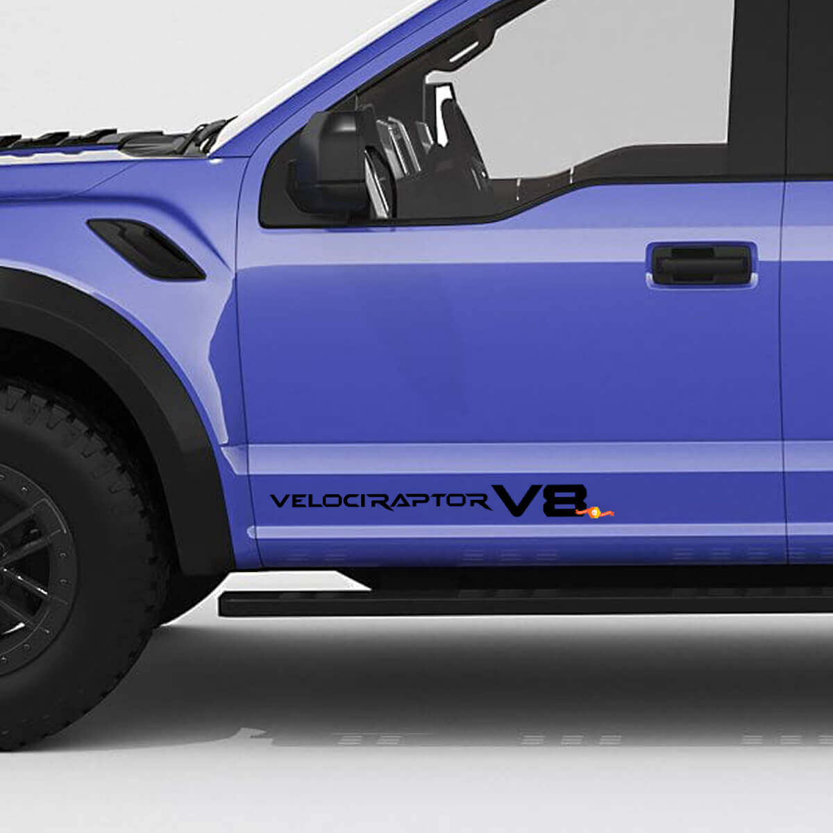 VelociRaptor V8 Side Doors Tailgate pickup decal sticker for Ford f150
