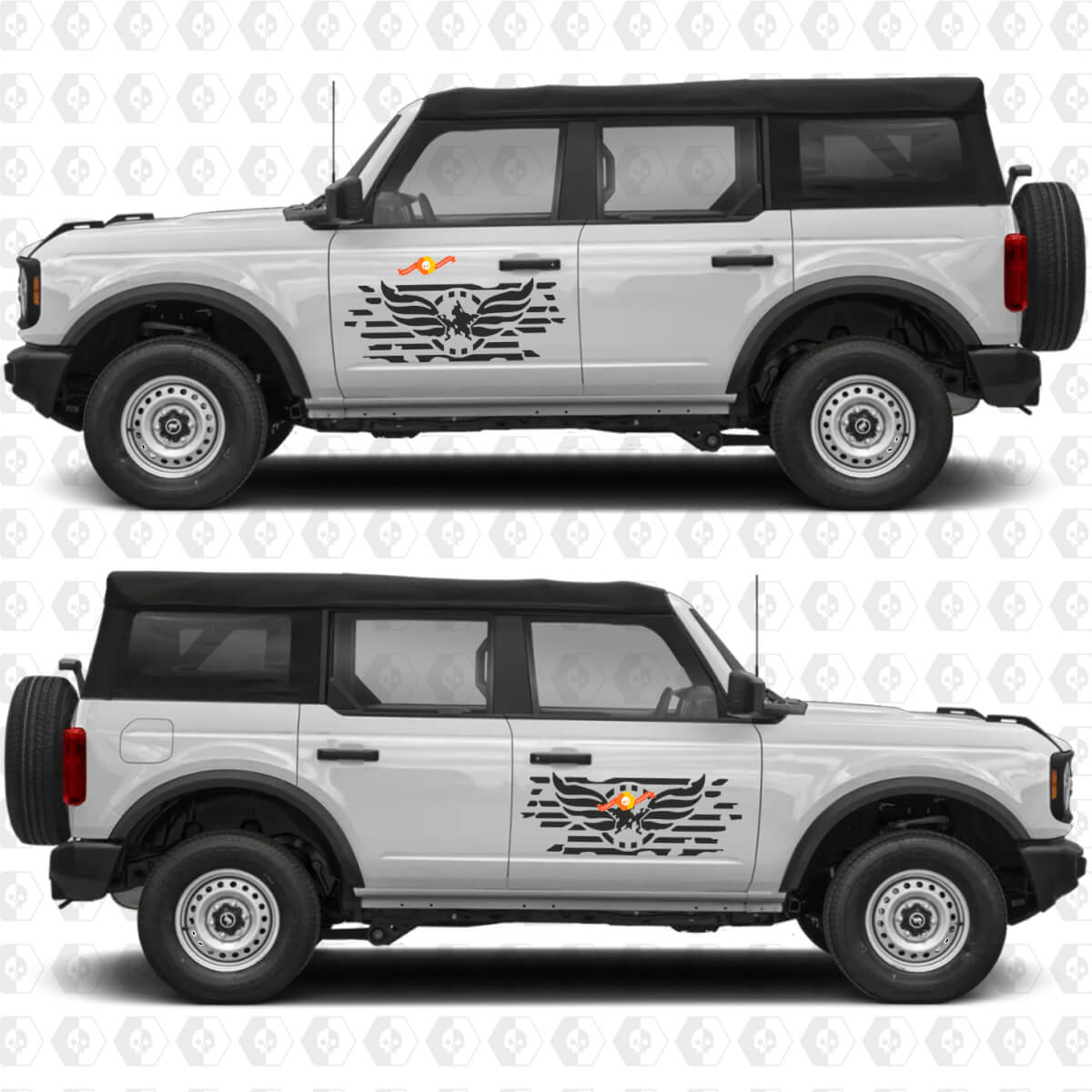 Top Gun Maverick Edition Side Doors Vinyl Decal Sticker Graphics for Ford Bronco
