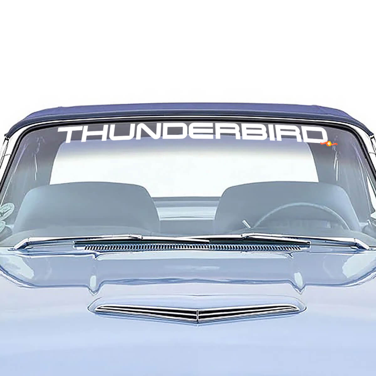 Thunderbird Windshield Graphics Vinyl Decal Sticker fits to Ford Thunderbird