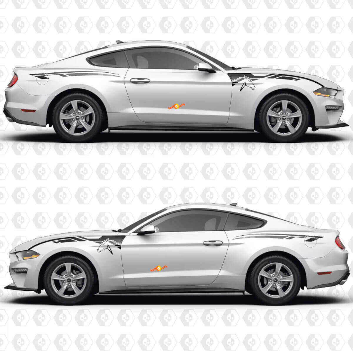 Aero Flow Fender and Quarter Panel Vinyl Decal Sticker Graphics for Musclecar Musclecarmodel