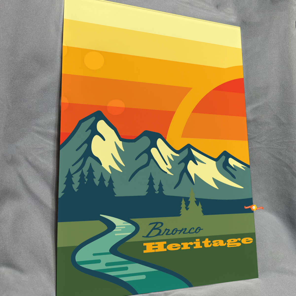 Heritage Glossy Acrylic Garage Wall Art Panel for horse fans