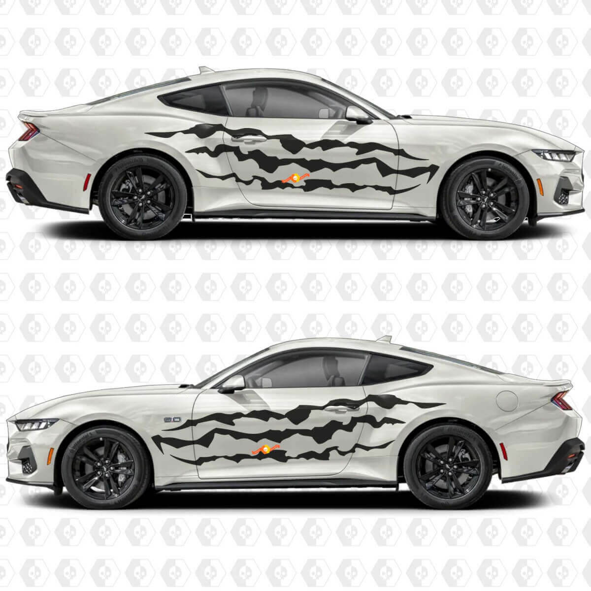 Claw Slash Stripe Side Door Vinyl Decal Sticker Graphics for Musclecar Musclecarmodel