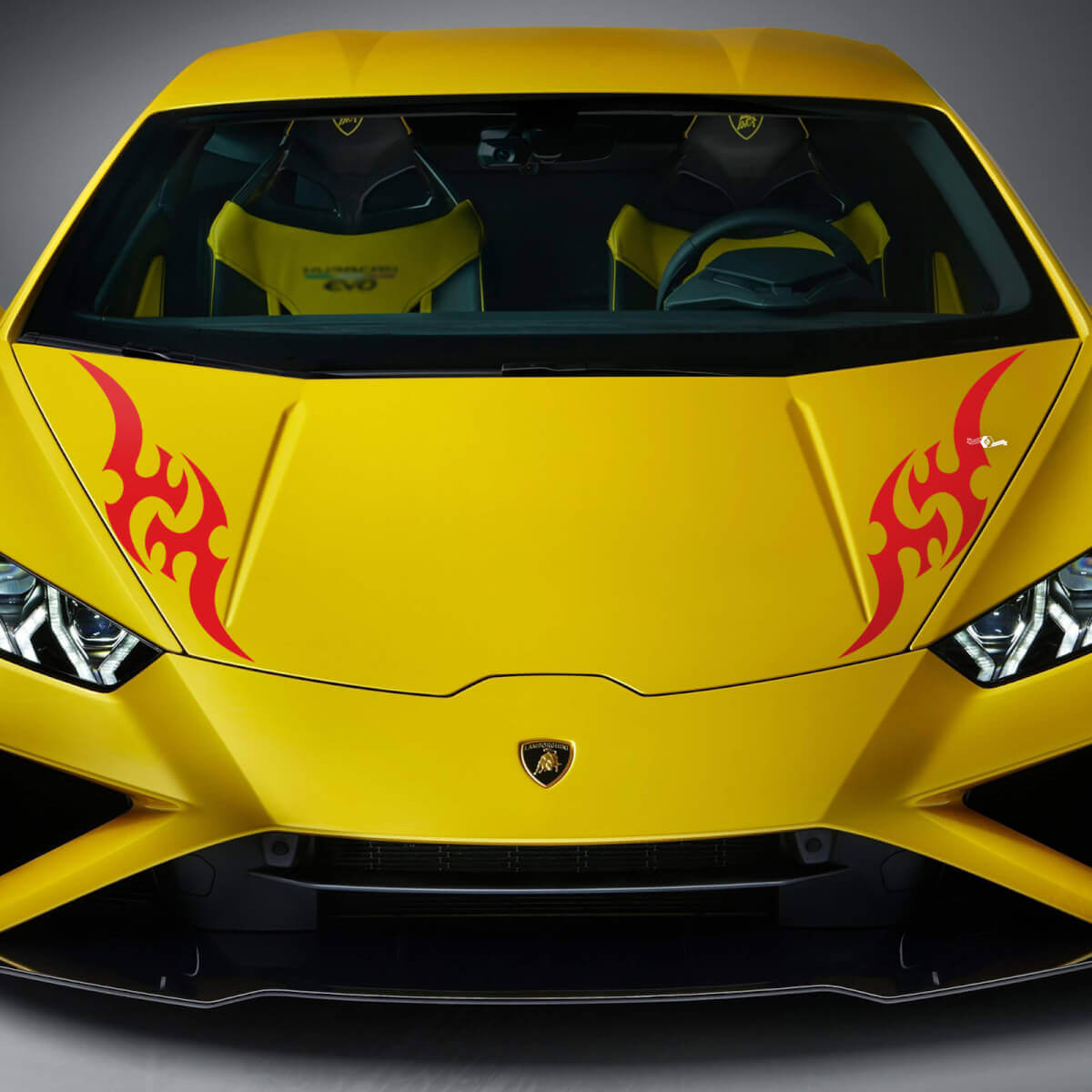 Tribal Graphic Hood Vinyl Decals Stickers for Lamborghini Huracan Evo