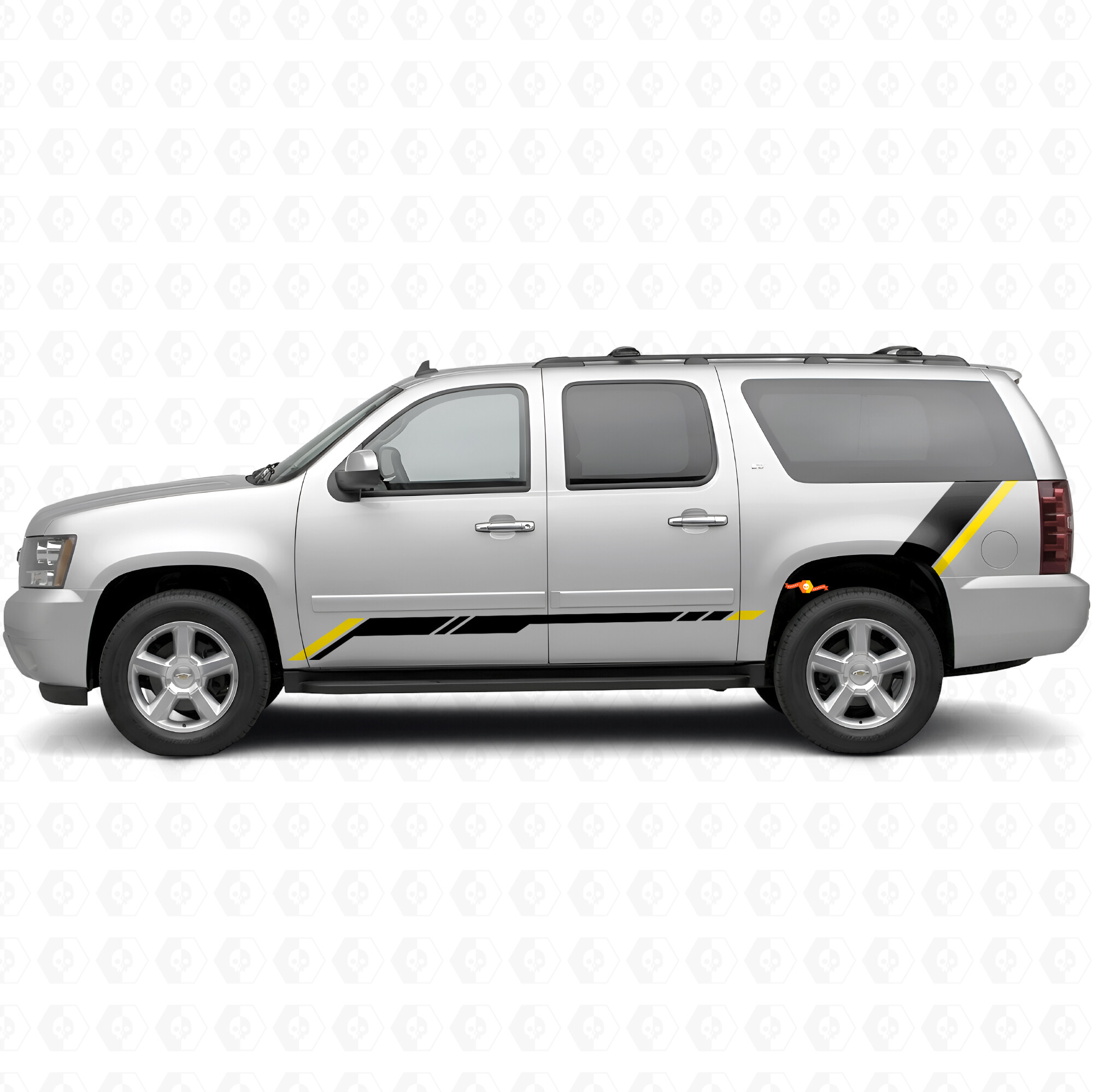 Rising Accent Door & Rear Quarter Vinyl Stripes for Chevrolet Suburban GMT900 2007-2014