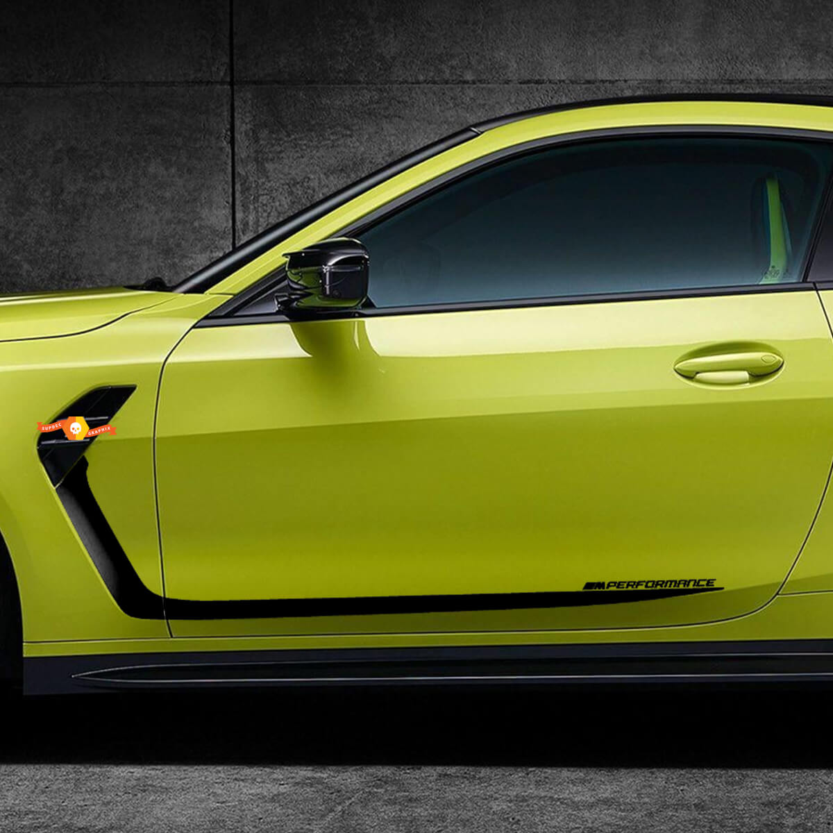 M Performance Side Doors Stripe M vinyl decal sticker for BMW M4 G82 G83