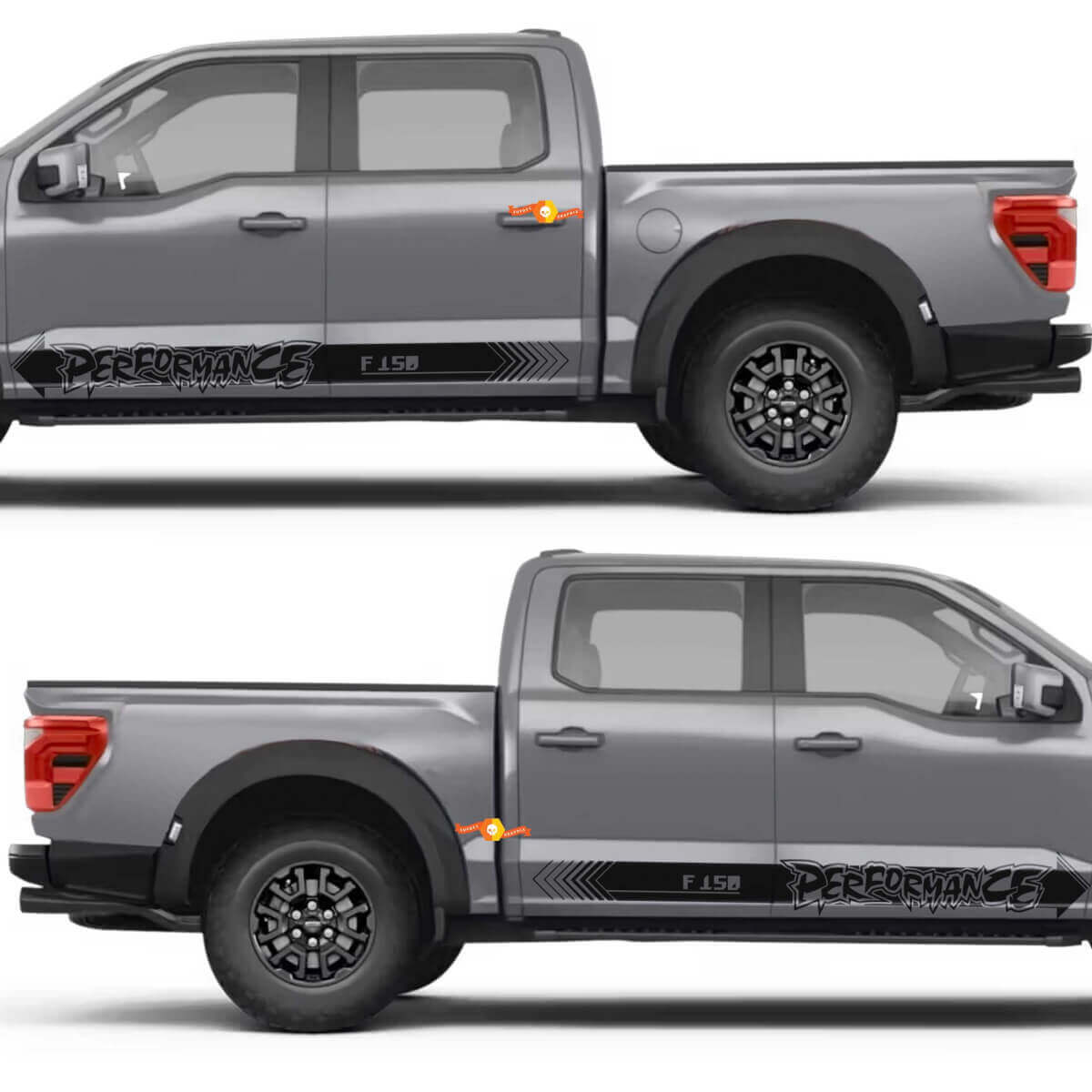 Street Performance Stripe Side Door Rocker Panel Vinyl Decal Sticker for Ford F-150