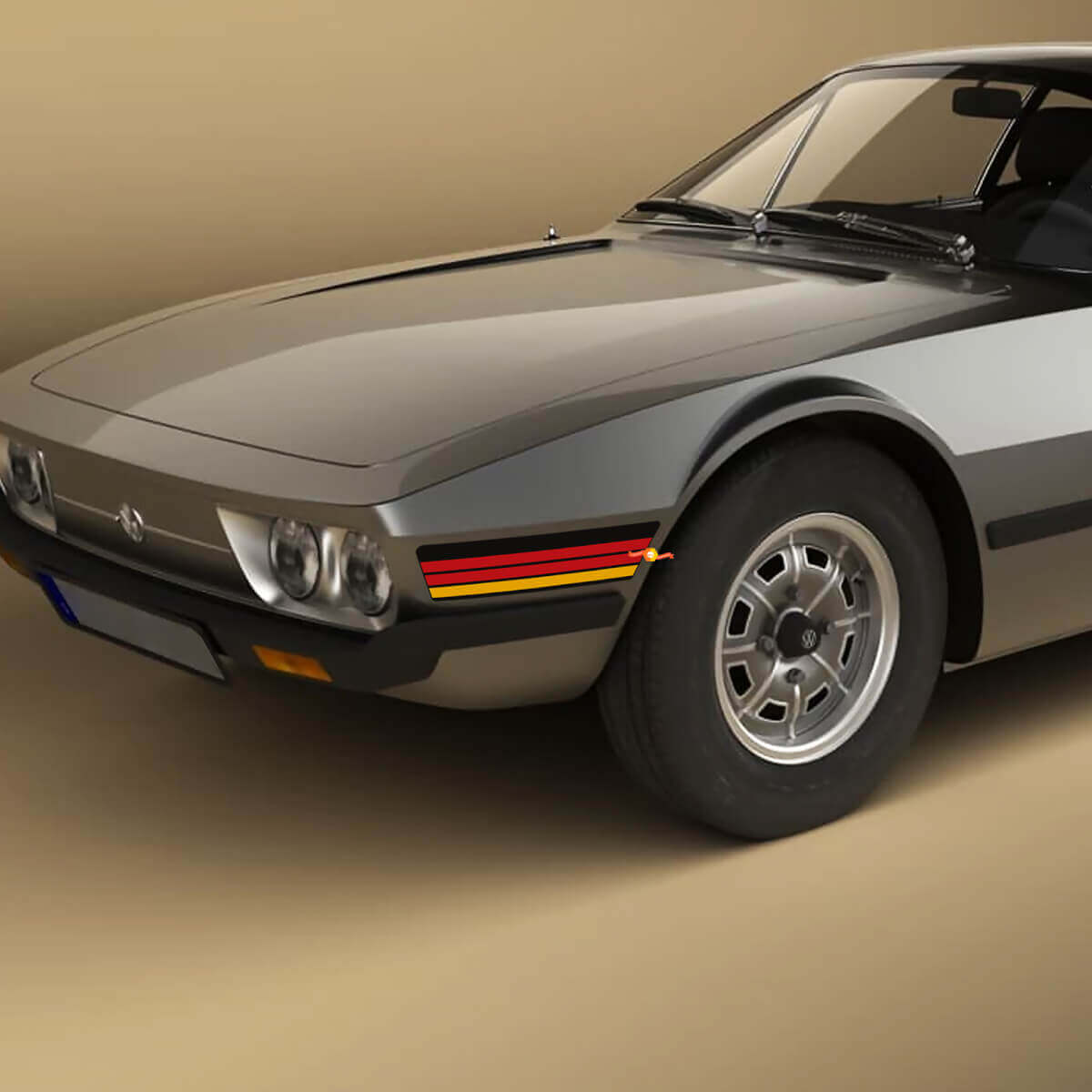 Retro Vintage Stripes Front Fender Vinyl Decal Stikers for Volkswagen SP2