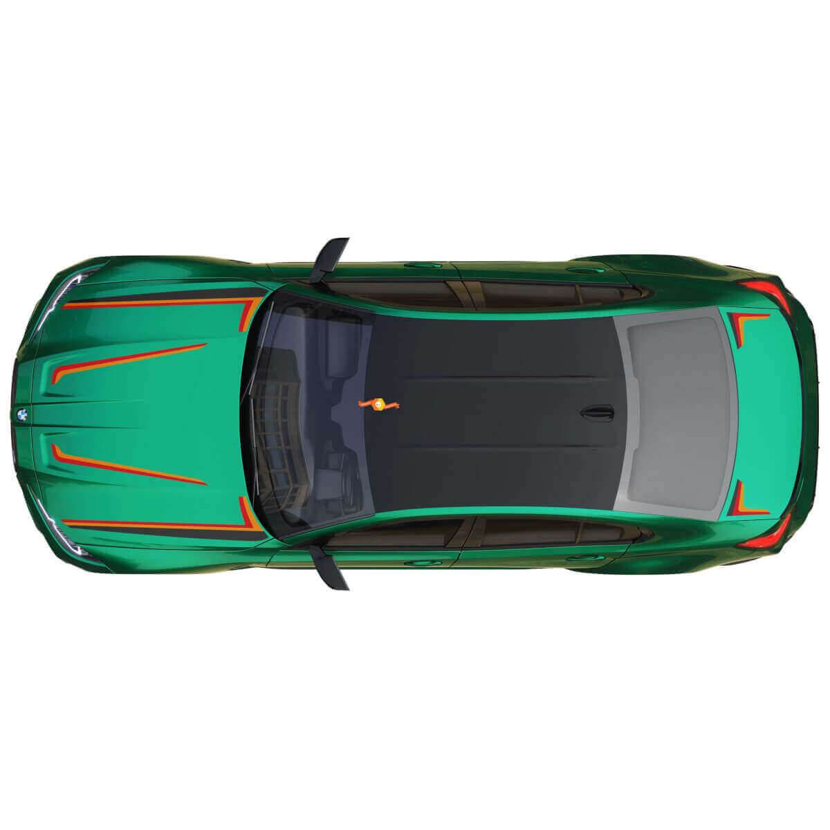 M Performance Hood Trunk Stripes Vinyl Decal for BMW M3 G80 