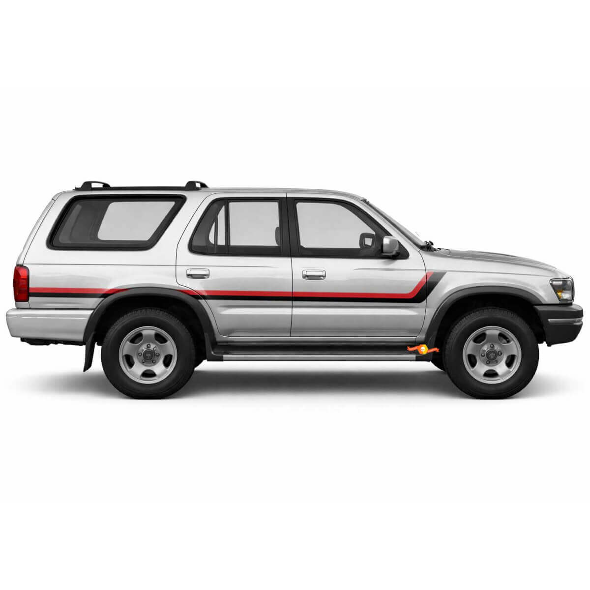 Heritage Style Twin Stripes Side Vinyl Stickers Decal For Toyota 4Runner 1989-1995