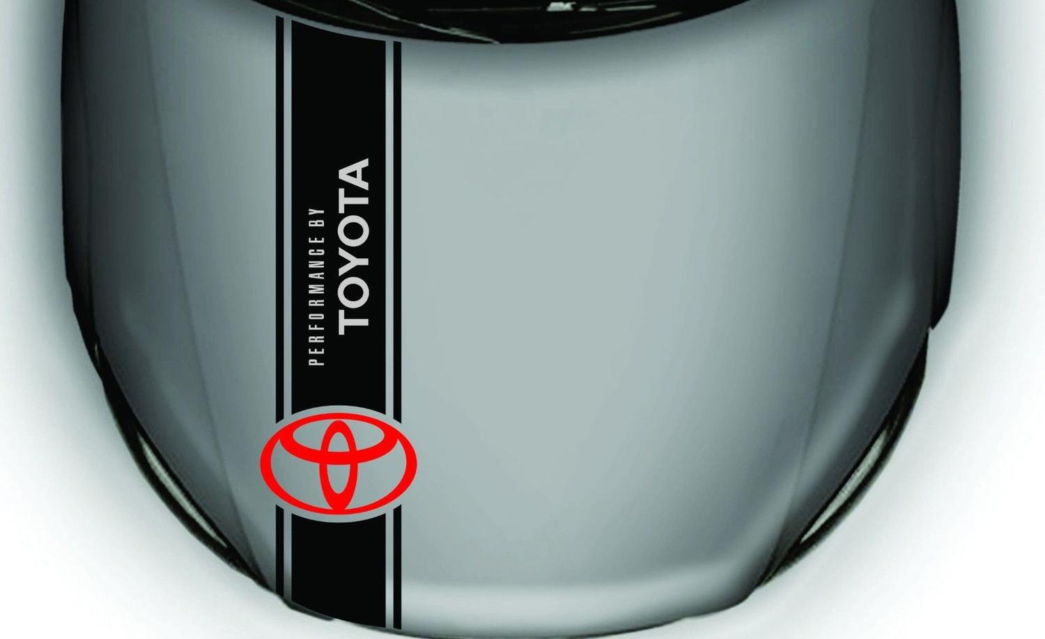 Hood vinyle autocollant décalque pour Toyota Camry Corolla Yaris Matrix Tundra Rav 4 Runner Tacoma