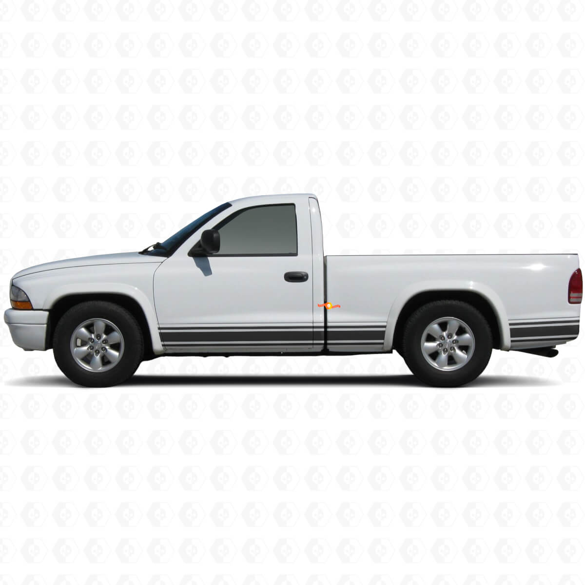 Straight Lines Rocker Panel Side Vinyl Sticker Decal for Dodge Dakota 1997-2004