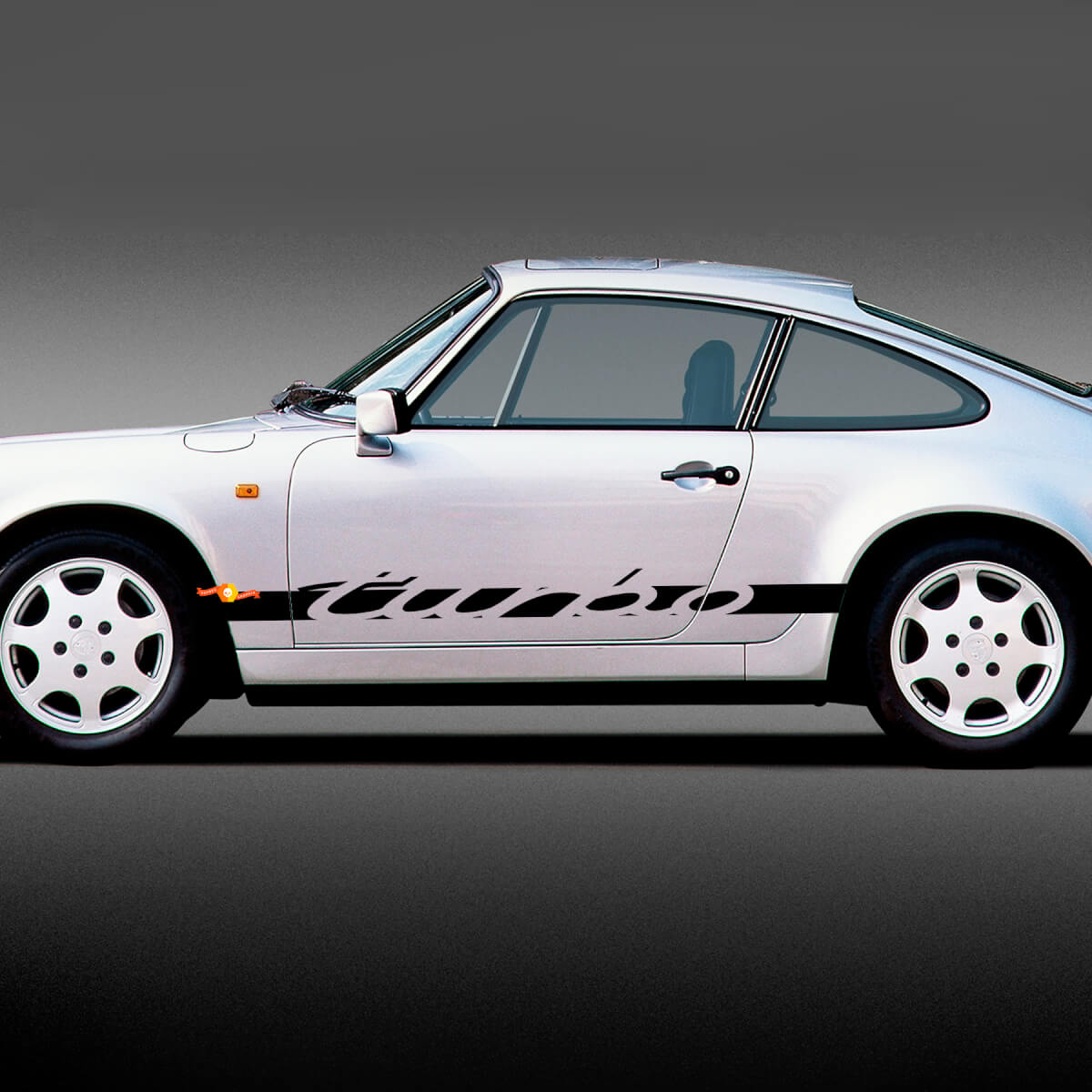 Turbo Lettering Side Stripe Vinyl Decal Sticker for Porsche 911
