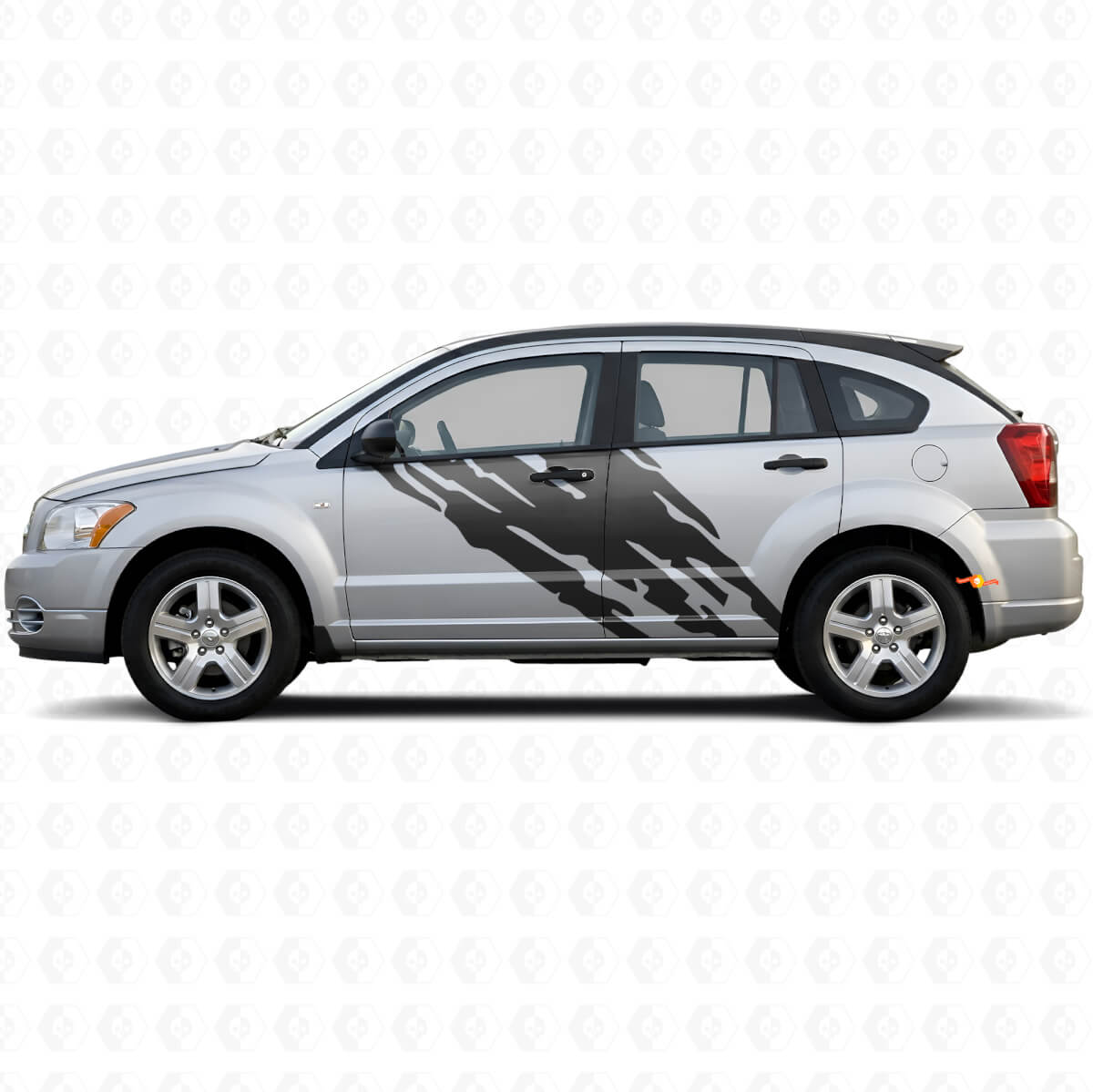 Mud Splash Graphic Door Side Vinyl Decal for Dodge Caliber 2007-2012
