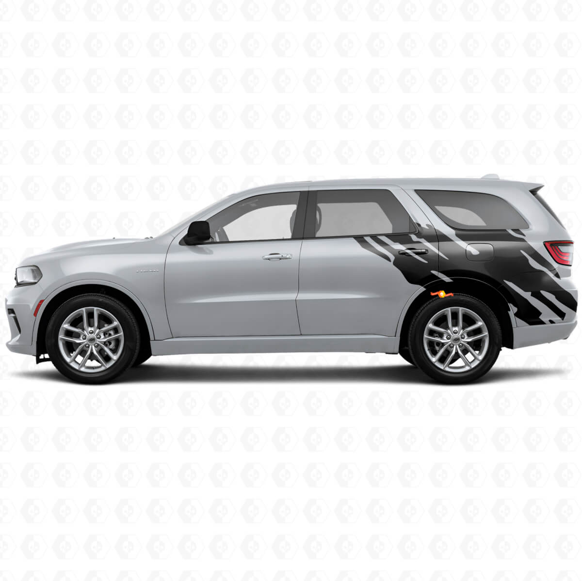 Mud Splash Graphic Rear Side Vinyl Decal for Dodge Durango 2011+