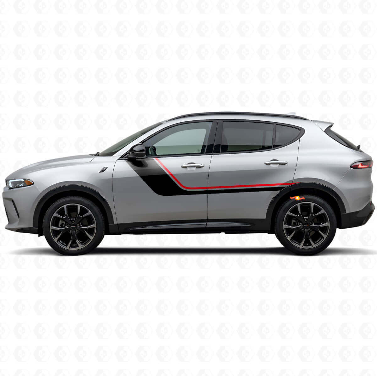 Twin Stripes Door Side Vinyl Decal for Dodge Hornet 2023+