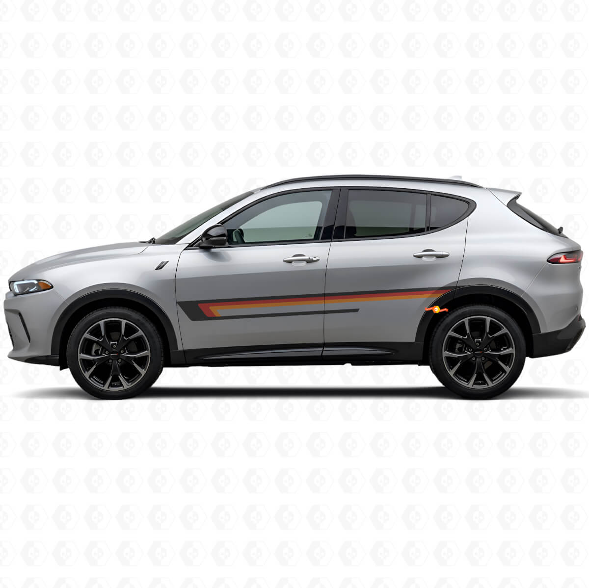 Triple Stripe Door Side Vinyl Decal for Dodge Hornet 2023+