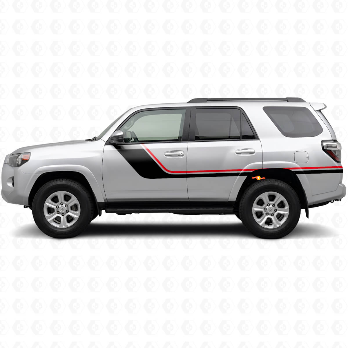 Twin Stripes Side Vinyl Decal Kit for Toyota 4Runner 2009-2024