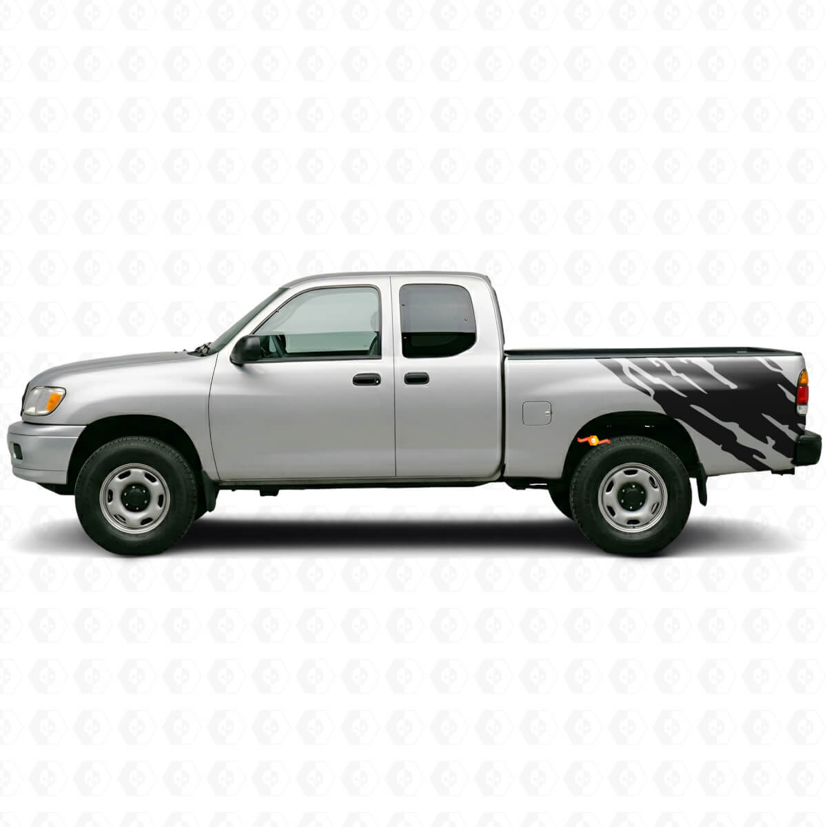 Mud Splash Graphic Rear Side Vinyl Decal for Toyota Tundra 1999-2006