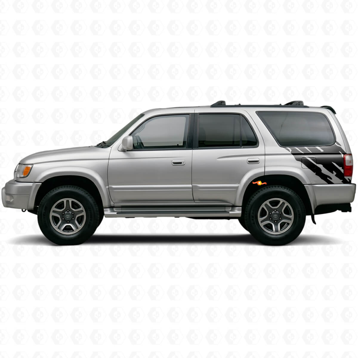 Mud Splash Graphic Rear Side Vinyl Decal for Toyota 4Runner 1995-2002