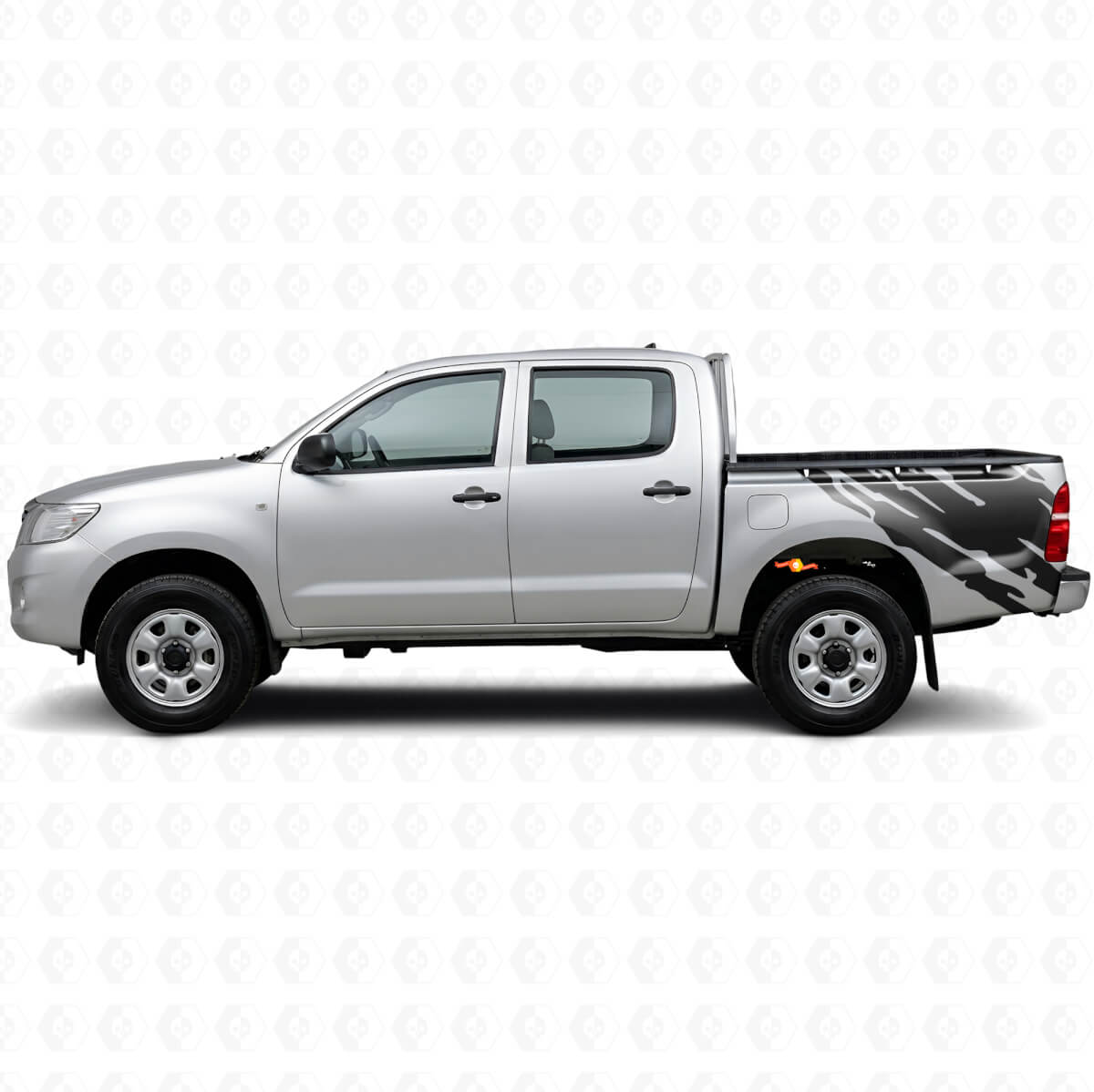 Mud Splash Graphic Rear Side Vinyl Decal for Toyota Hilux 2004-2015