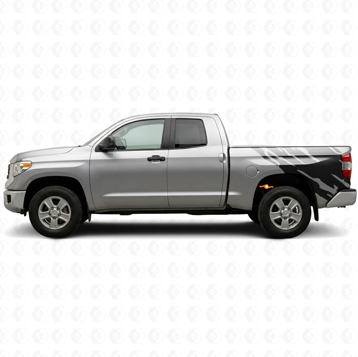 Mud Splash Graphic Rear Side Vinyl Decal for Toyota Tundra 2007-2021