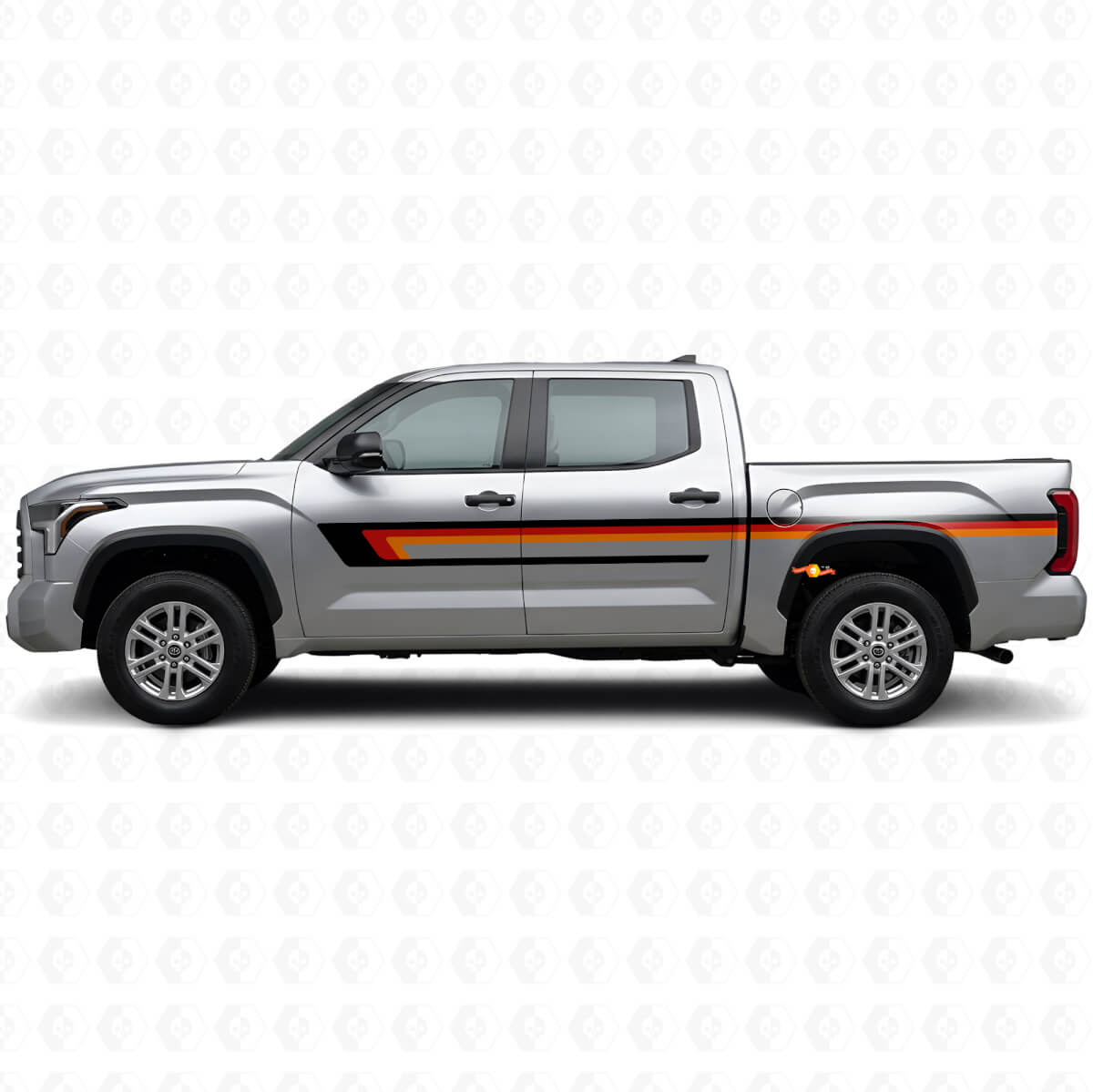 Triple Stripes Door Side Vinyl Decal for Toyota Tundra 2022+
