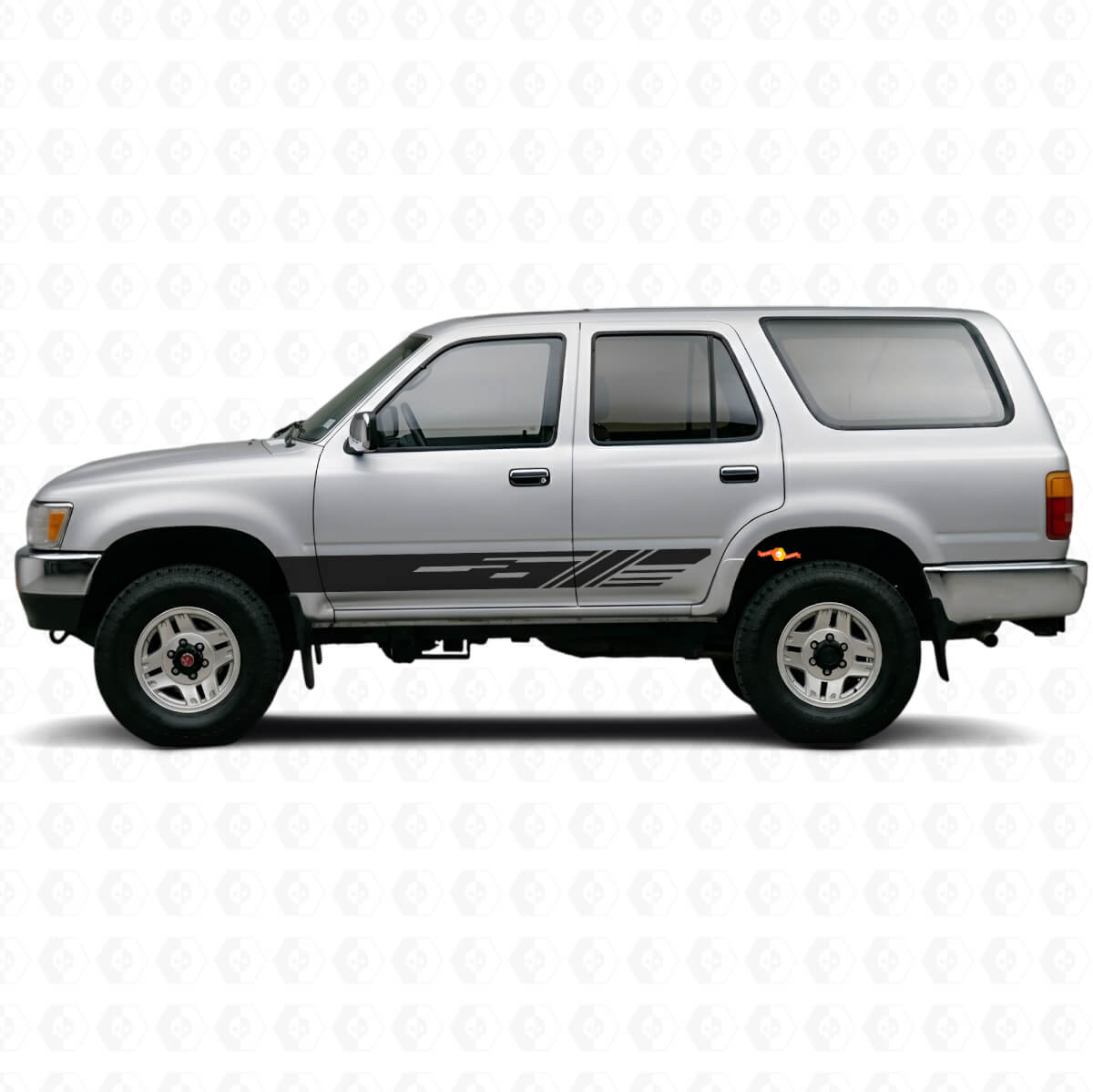 Decorated Stripes Rocker Panel Vinyl Decal for Toyota 4Runner 1989-1995