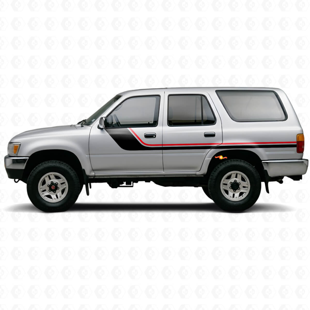 Twin Stripes Side Vinyl Decal Kit for Toyota 4Runner 1989-1995