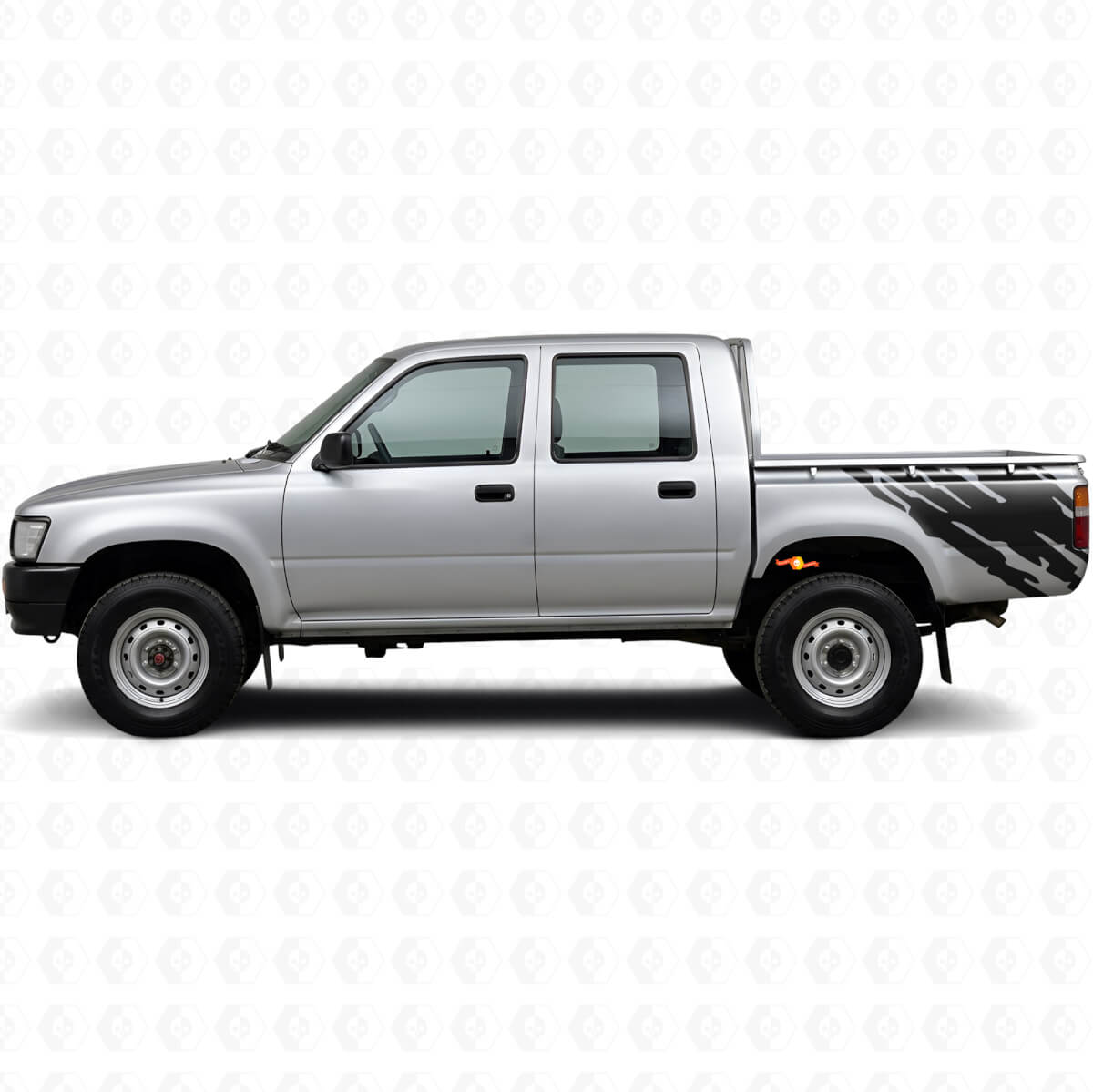 Mud Splash Graphic Rear Side Vinyl Decal for Toyota Hilux 1988-1997