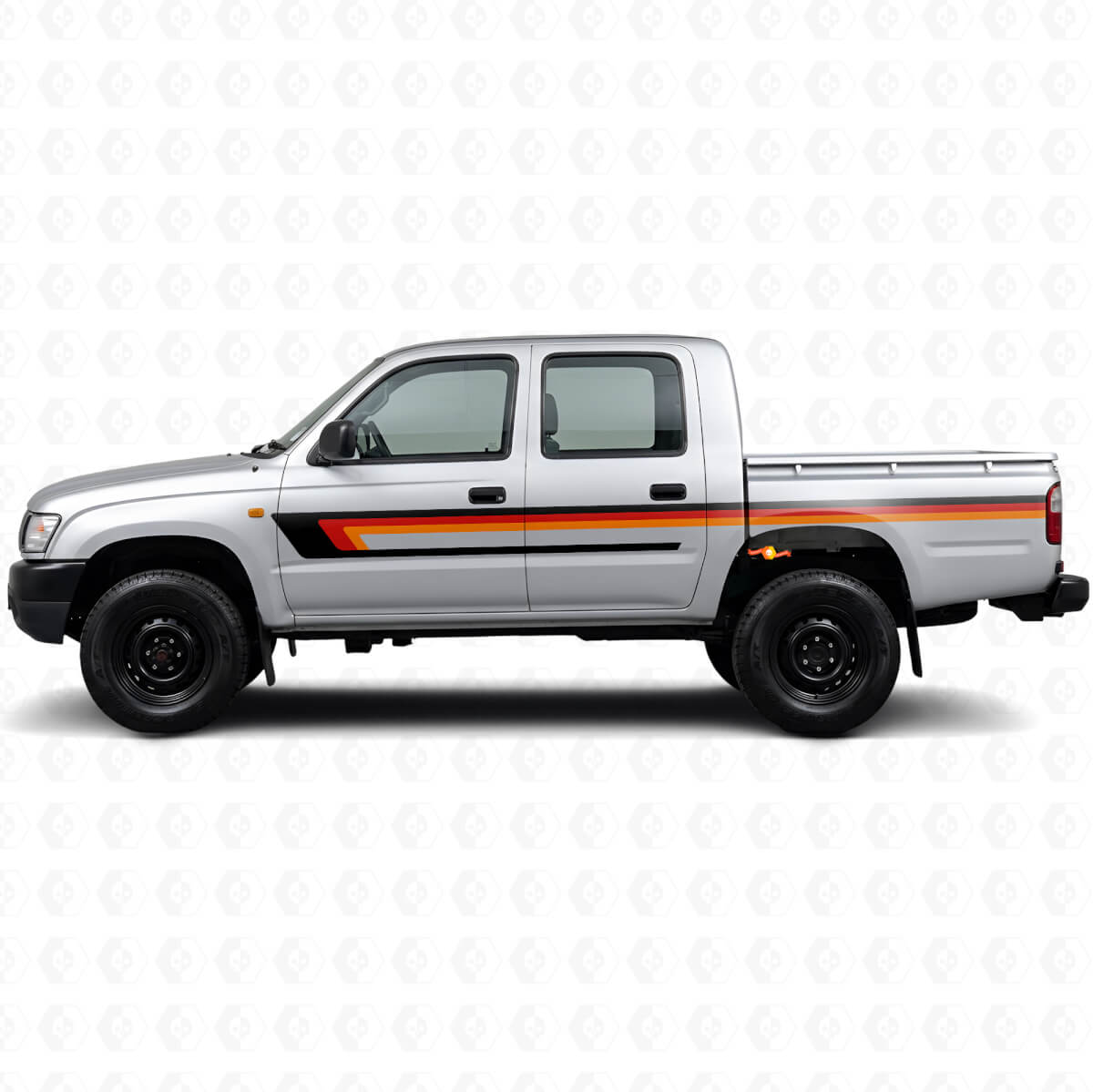 Triple Stripes Door Side Vinyl Decal for Toyota Hilux 1997-2004