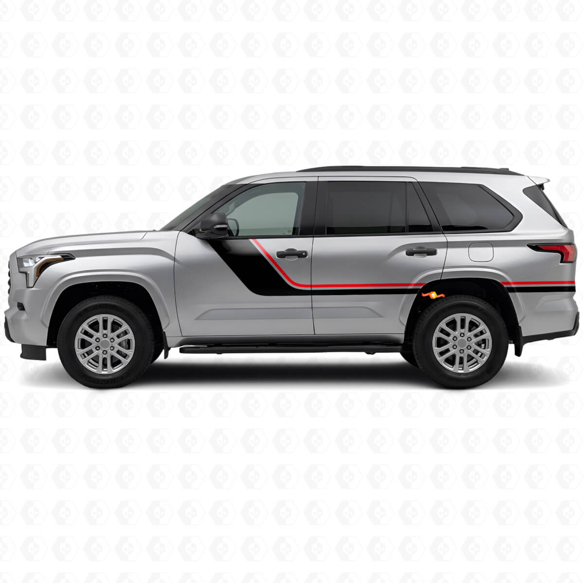 Twin Stripes Side Vinyl Decal Kit for Toyota Sequoia 2022+