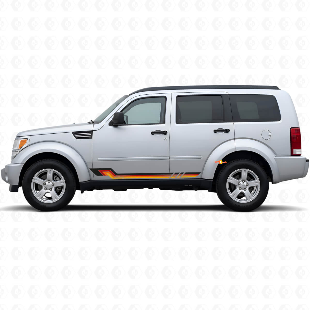 Vintage Style Side Stripes Vinyl Decal for Dodge Nitro 2007-2011
