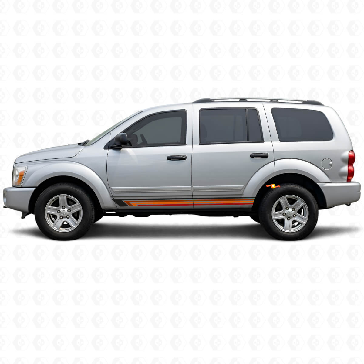Vintage Straight Stripes Side Vinyl Decal for Durango 2004-2009