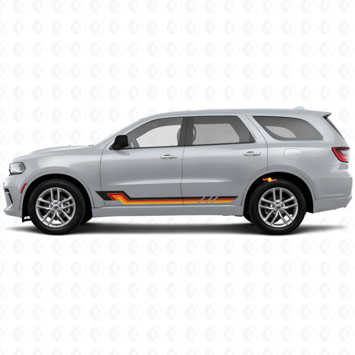 Vintage Style Side Stripes Vinyl Decal for Dodge Durango 2011+