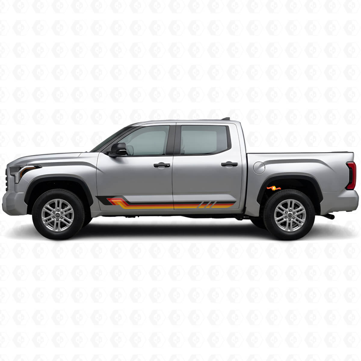 Vintage Style Side Stripes Vinyl Decal for Toyota Tundra 2022+