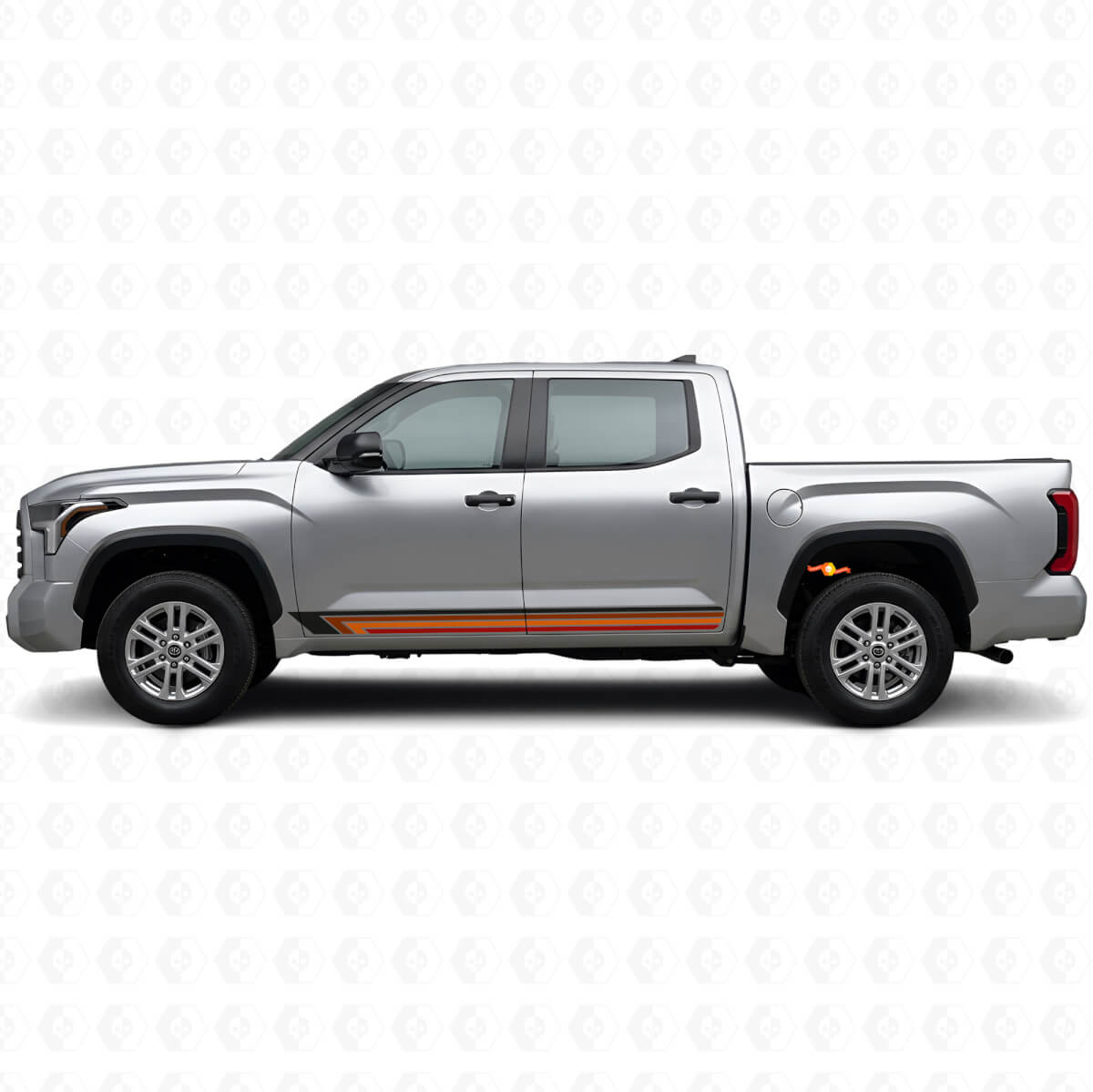 Vintage Straight Stripes Side Vinyl Decal for Toyota Tundra 2022+