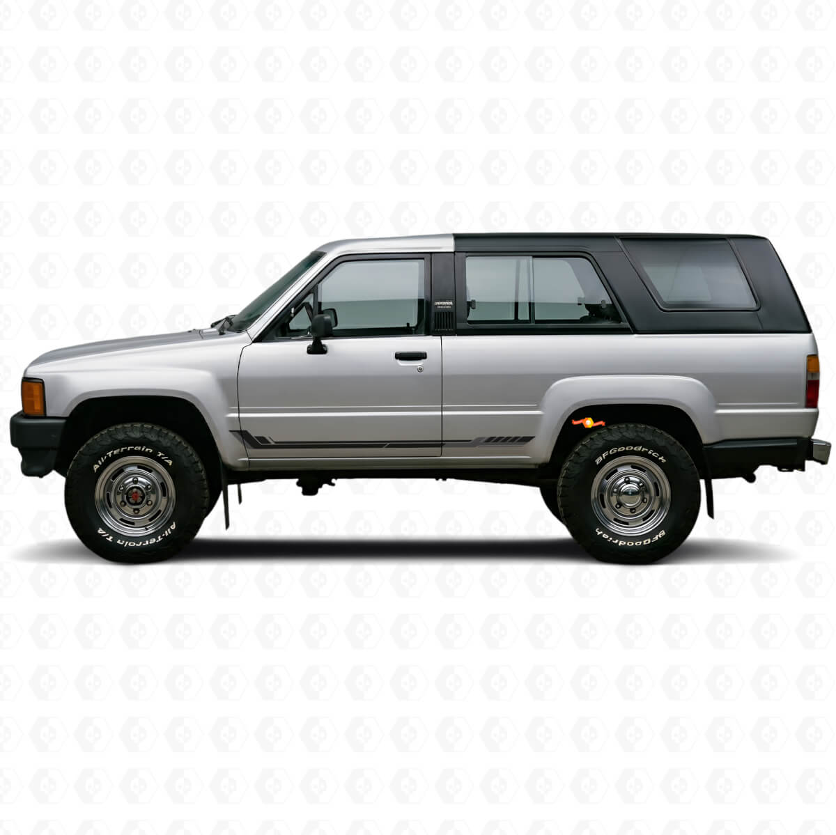 Racing Style Side Stripes Vinyl Decal for Toyota 4Runner 1984-1989