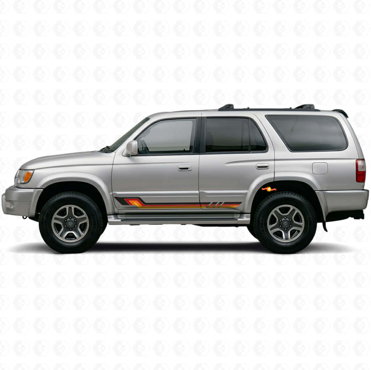 Vintage Style Side Stripes Vinyl Decal for Toyota 4Runner 1995-2002