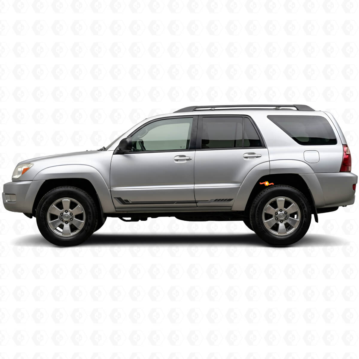 Racing Style Side Stripes Vinyl Decal for Toyota 4Runner 2002-2009