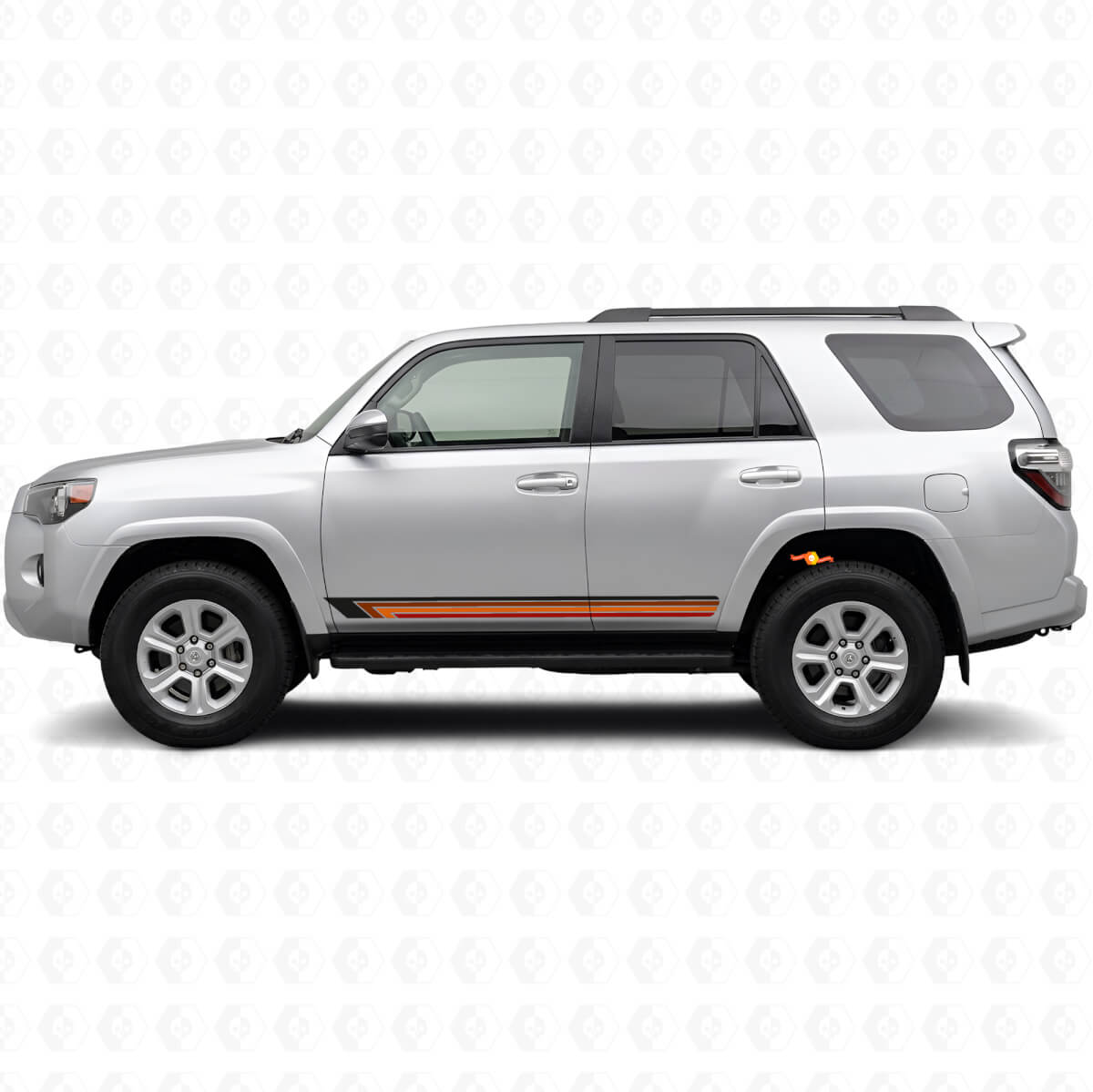 Vintage Straight Stripes Side Vinyl Decal for Toyota 4Runner 2009-2024