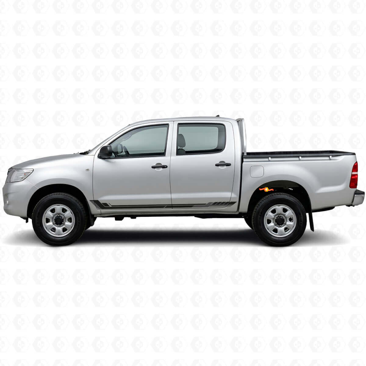 Racing Style Side Stripes Vinyl Decal for Toyota Hilux 2004-2015