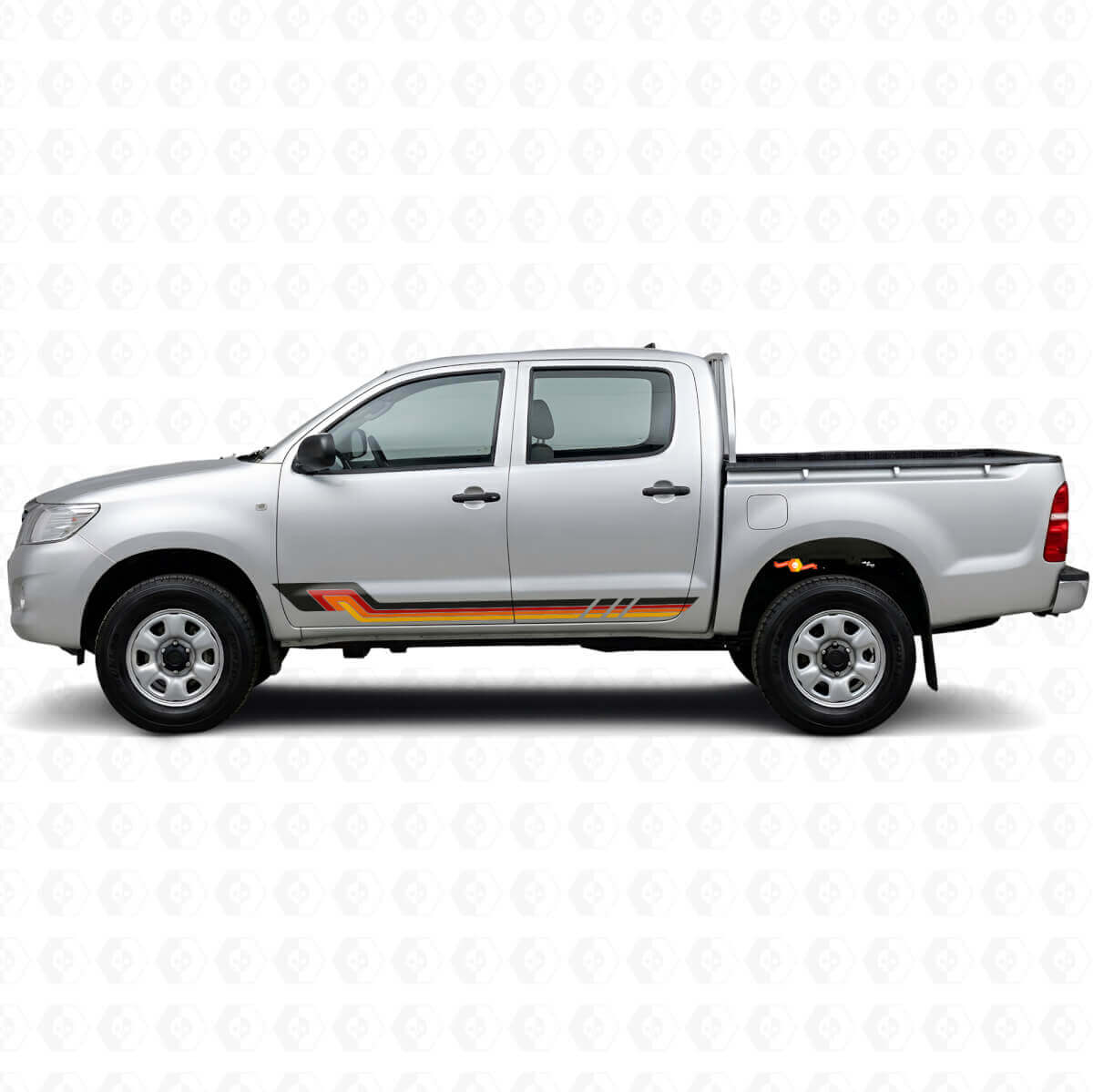 Vintage Style Side Stripes Vinyl Decal for Toyota Hilux 2004-2015