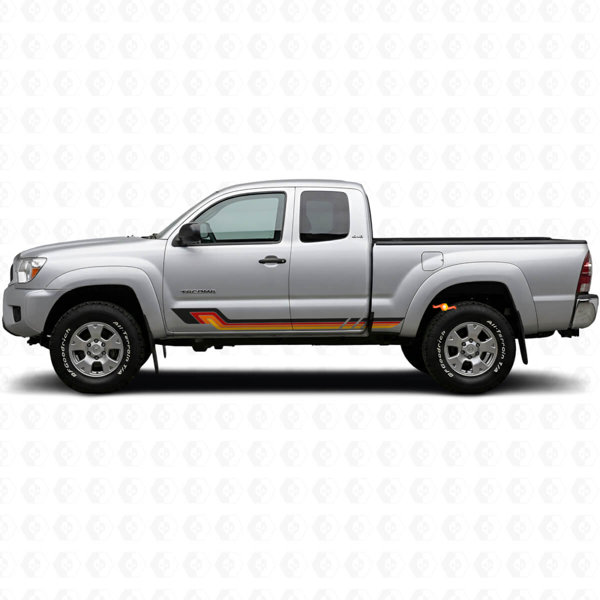 Vintage Style Side Stripes Vinyl Decal for Toyota Tacoma 2004-2015